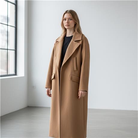 Cappotto con bottone a scomparsa HIDDEN